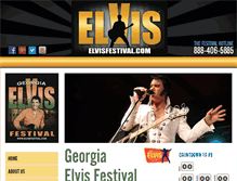 Tablet Screenshot of georgiaelvisfestival.com